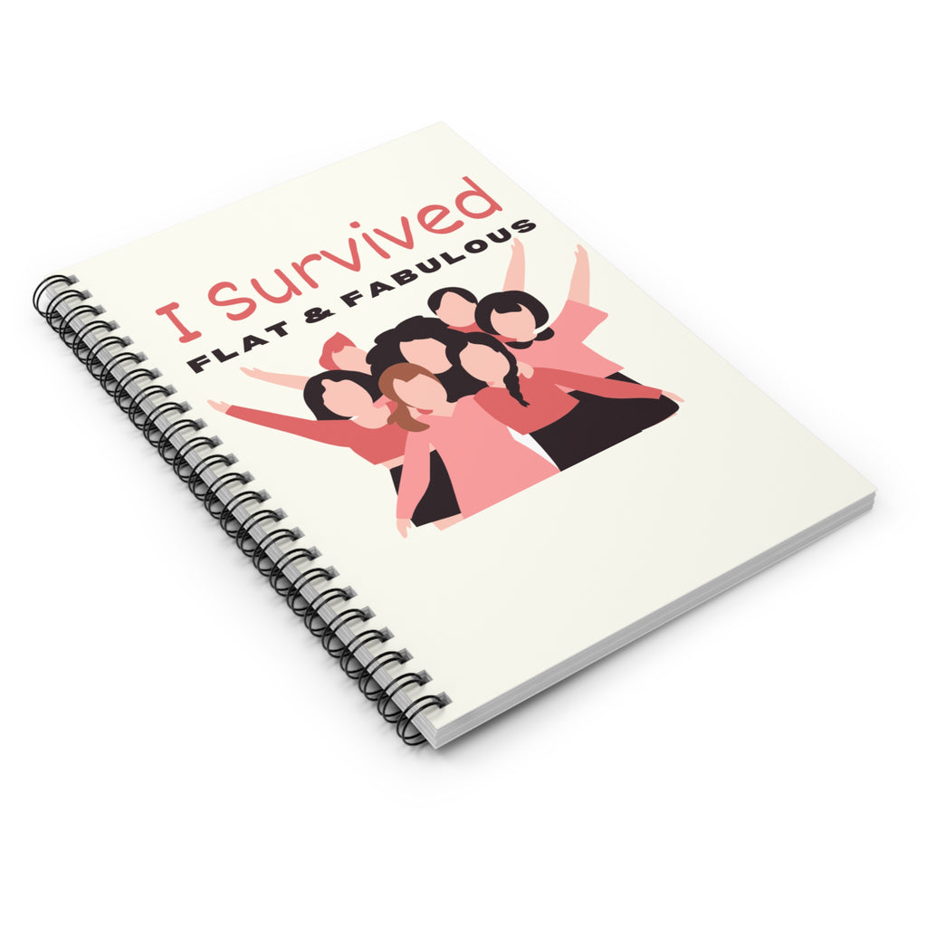 The I Survived Flat &amp; Fabulous Spiral Journey Journal offers a compassionate space to document your healing and resilience. With its flat-laying spiral design, this journal makes writing comfortable and accessible, allowing you to capture your thoughts, milestones, and emotions throughout your recovery.