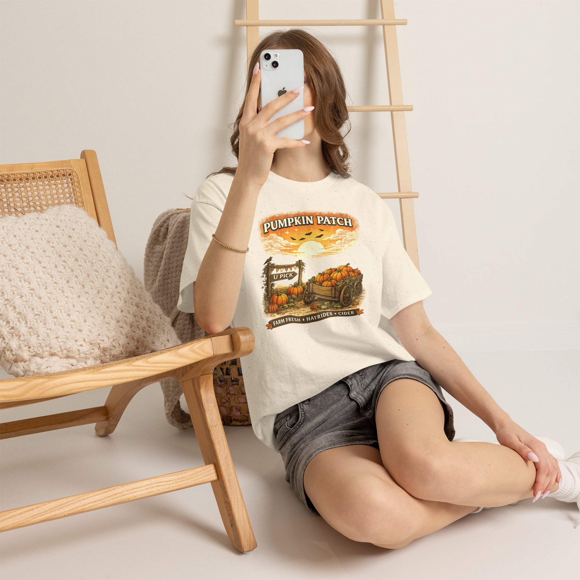 U Pick Pumpkin Patch Comfortable Cotton Halloween T-Shirt