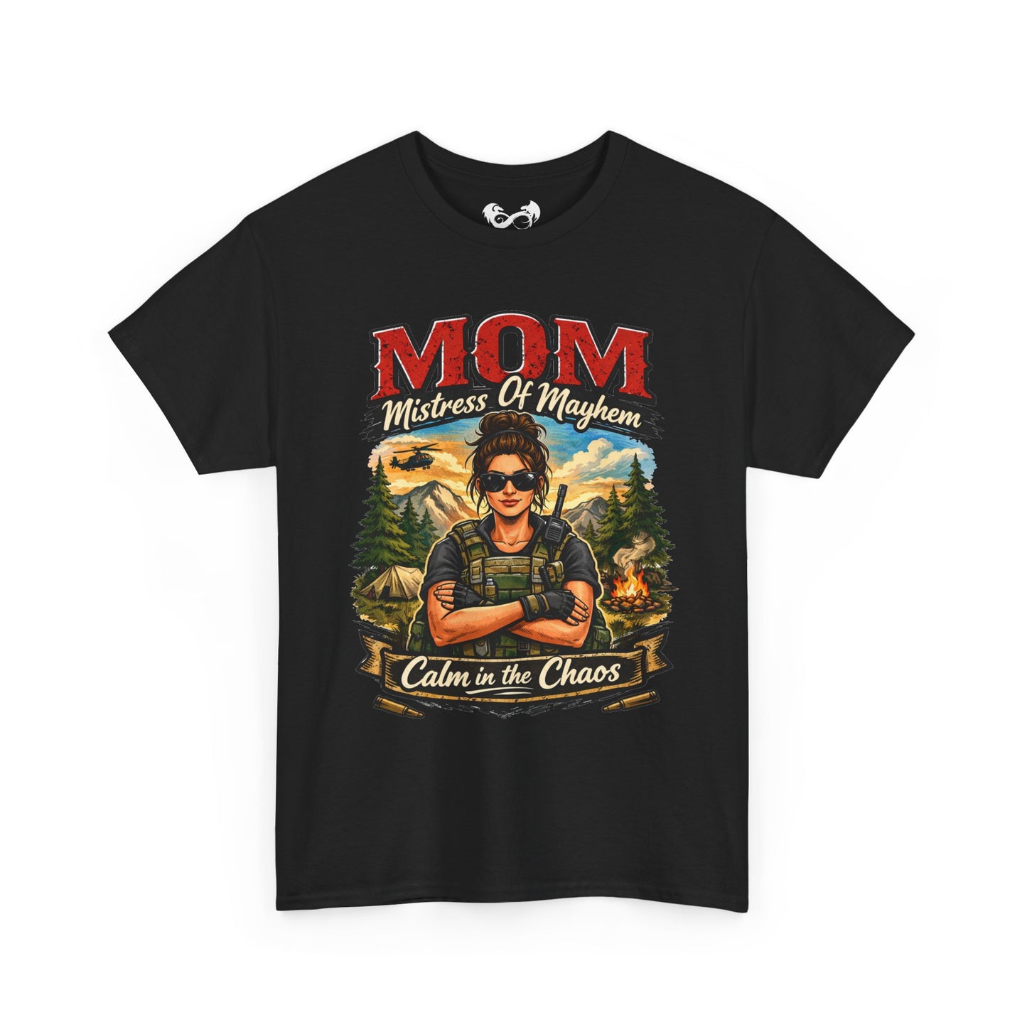 M.O.M. Mistress of Mayhem Outside Comfortable Cotton T-Shirt