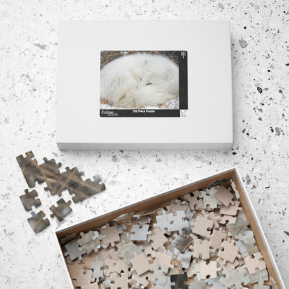 Discover the beauty of nature with our Sleeping White Fox Puzzle! This puzzle features a stunning image of a peaceful white fox, and is available in 110 to 1014 pieces. Piece by piece, you'll feel a sense of accomplishment as you bring this majestic creature to life. Perfect for animal lovers and puzzle enthusiasts alike!