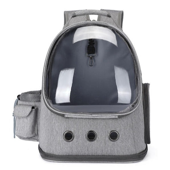 Make your pet's space travel journey a breeze with this innovative, transparent and breathable pet carrier. Perfect for keeping your furry friend safe and secure during takeoff, landing, and every tour along the way! Enjoy a hassle-free journey with your four-legged friend.