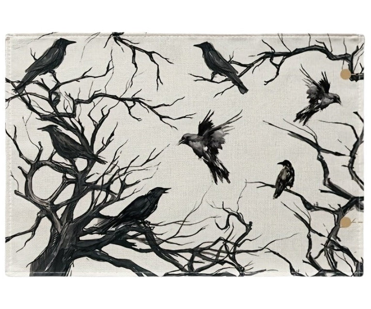 Halloween Black Crow Insulated Placemat