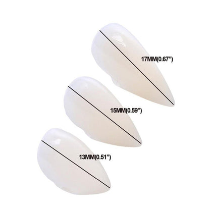 Transform your smile with Vampire Fangs Tooth Caps, perfect for adding a thrilling, spooky touch to your look. These easy-to-wear caps create a striking vampire aesthetic, ideal for costumes, parties, and Halloween events.