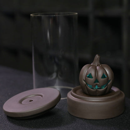 Elevate your Halloween ambiance with the Halloween Pumpkin Backflow Incense Burner. Crafted to create a mesmerizing smoke waterfall effect, it transforms your favorite incense cones into a captivating display.