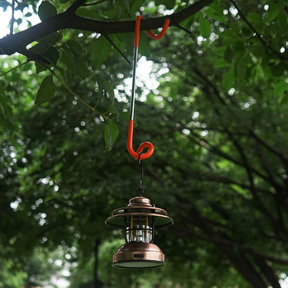 Outdoor Multi-Function Gas Lamp With Spiral Hook