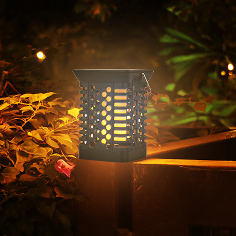 Light up your garden with this Solar Flame Garden Lamp. Powered by the sun, this lamp easily mounts on any surface and provides a warm, inviting light. Enjoy this stylish addition to your garden and make your evenings extra special.