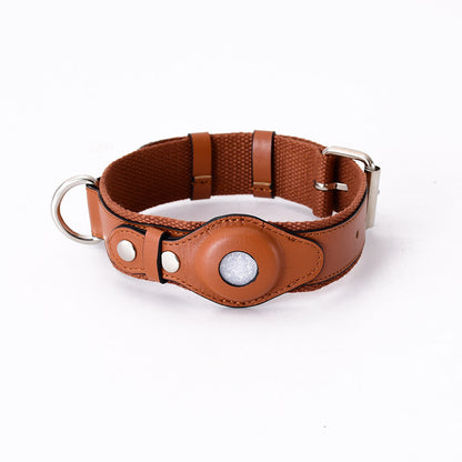 Protective Leather Airtag Cover Pet Collar. Keep your furry pal safe and secure with this luxurious cover that'll make them look paw-sitively good. 