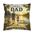 Personalized Blessings In Life With Daughter 2-Sided Scenic & Classic Father’s Day Pillow