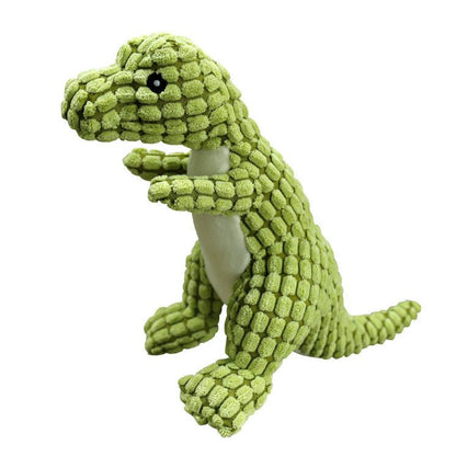 18599ba4148c6518a7e22d6f9249e137  Introduce your pets new favorite furry friend to the thrill of the chase with our Cotton Pet Dinosaur Toy! Made of soft, durable cotton, this toy is perfect for interactive play and will provide hours of entertainment. Say goodbye to boredom and hello to a happy pet!