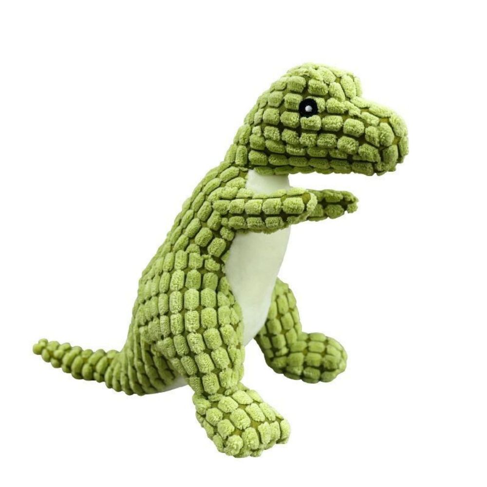 Introduce your pets new favorite furry friend to the thrill of the chase with our Cotton Pet Dinosaur Toy! Made of soft, durable cotton, this toy is perfect for interactive play and will provide hours of entertainment. Say goodbye to boredom and hello to a happy pet!