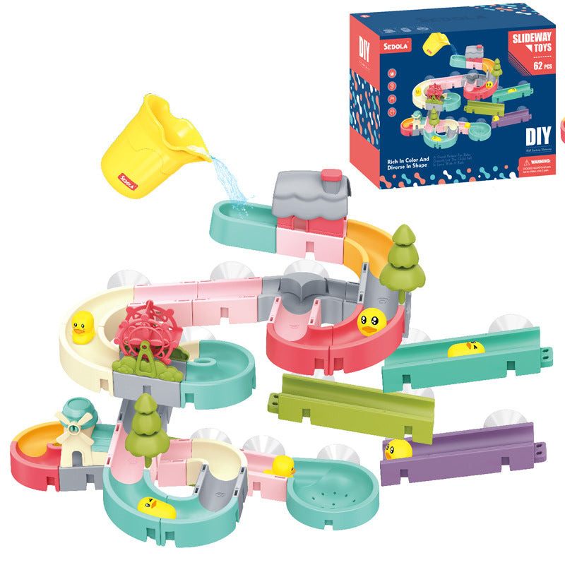 3b696f5963fe6e51221fc69872094c30  Unleash your child's creativity and imagination with our DIY Educational Water Assembly Track Toy! This hands-on toy offers endless opportunities for learning and exploration as they build and design their own water track. Let their curiosity flow and watch as they discover the wonders of fluid mechanics and problem-solving skills.