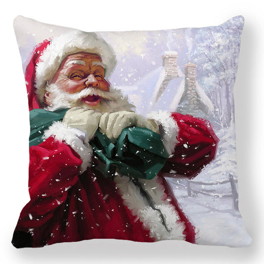 00611938dfe3b7ccb538e38a38543def Transform your living space into a luxurious holiday wonderland with our Christmas Oil painting Peach Skin Plush Pillowcase. Made from premium materials, this pillowcase features a stunning oil painting design that adds an elegant touch to any room. 