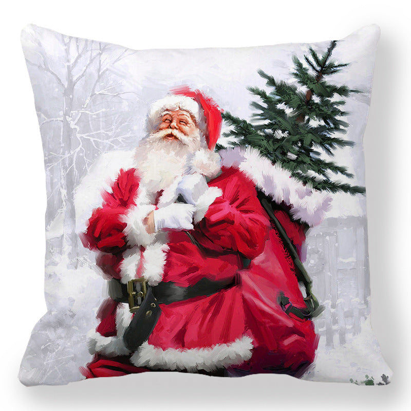 0728598c1bf763f83d32a4fb4576e121 Transform your living space into a luxurious holiday wonderland with our Christmas Oil painting Peach Skin Plush Pillowcase. Made from premium materials, this pillowcase features a stunning oil painting design that adds an elegant touch to any room. 