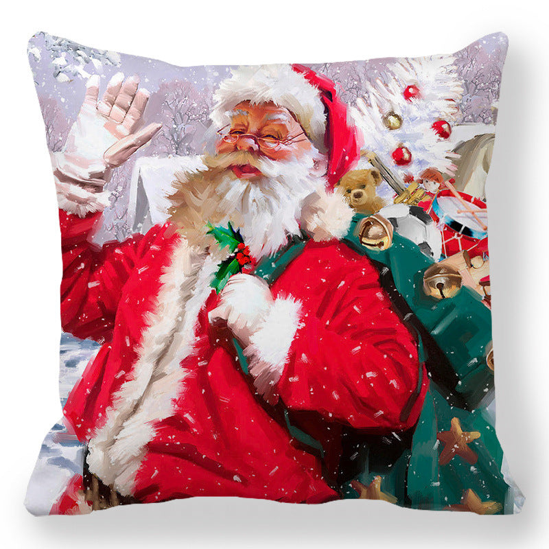 d8ec87c92a746b875d9a87dafa94d1f3 Transform your living space into a luxurious holiday wonderland with our Christmas Oil painting Peach Skin Plush Pillowcase. Made from premium materials, this pillowcase features a stunning oil painting design that adds an elegant touch to any room. 