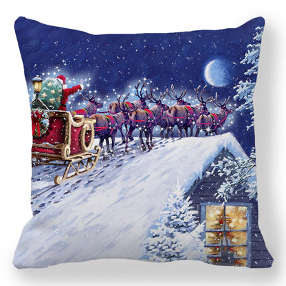 447e7a4ceb528f356feccdc9a0e2dc7f Transform your living space into a luxurious holiday wonderland with our Christmas Oil painting Peach Skin Plush Pillowcase. Made from premium materials, this pillowcase features a stunning oil painting design that adds an elegant touch to any room. 