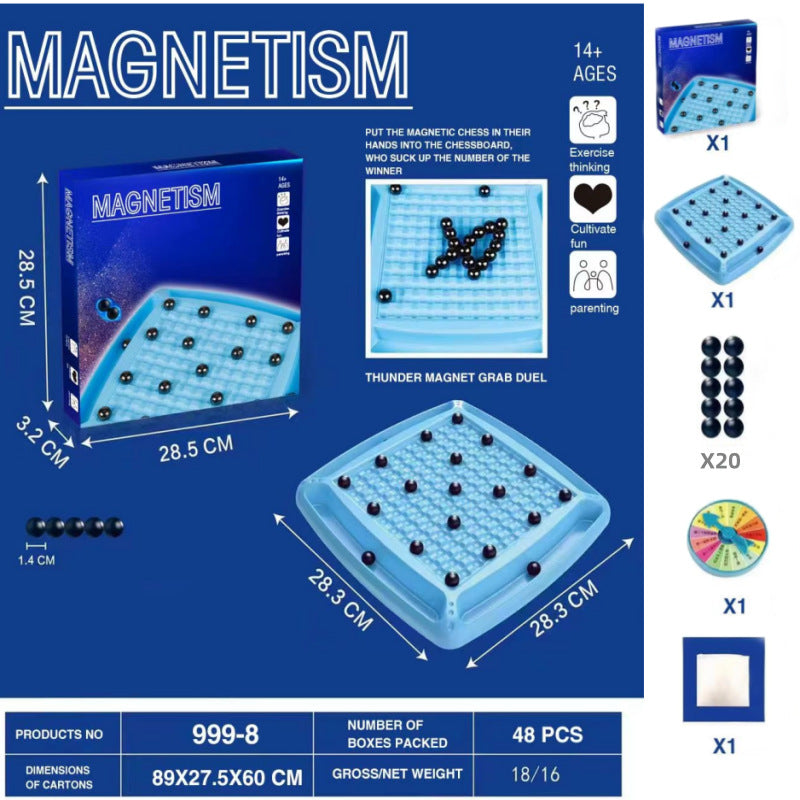 bf8cac40fac2849a11bdab3fe0147db4  Experience the magic of magnetic induction with our Children Stepping on Thunder Chess. Watch as the pieces come to life as your child moves them around the board. Enhance their cognitive skills and imagination with this unique and sophisticated game. A must-have for any young genius.