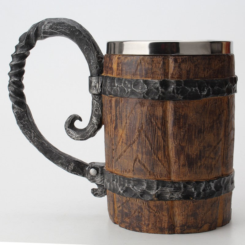 Unleash your inner medieval warrior with our Stainless Steel Medieval Mug! Made with durable stainless steel, it is perfect for all your hot or cold beverages. Its sleek design and sturdy handle make it easy to hold, while its stainless steel material keeps drinks at the perfect temperature. 