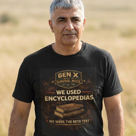 Gen X Survivor We Used Encyclopedias Comfortable Cotton T-Shirt
