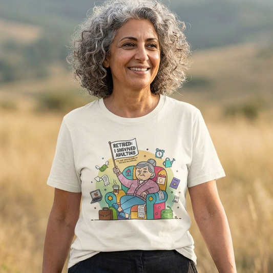 The Retired I Survived Adulting T-Shirt is the perfect way to celebrate the milestone everyone secretly dreams about. 