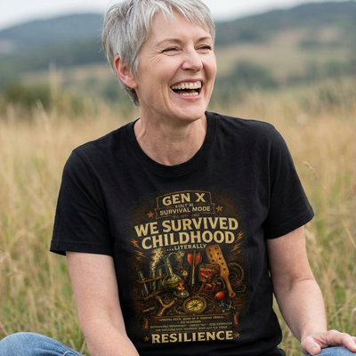 Gen X We Survived Childhood With Resilience Cotton T-Shirt