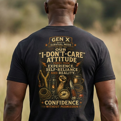 Gen X I Don't Care Attitude Comfortable Cotton T-Shirt