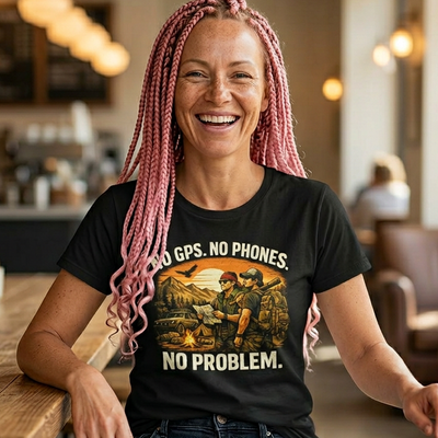 Gen X No GPS No Phone No Problem Cotton T-Shirt