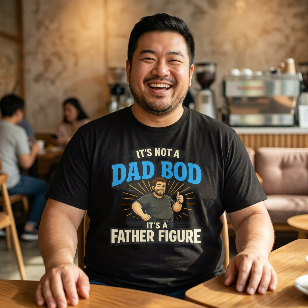 Not a Dad Bod, A Father Figure Comfortable Cotton T-Shirt