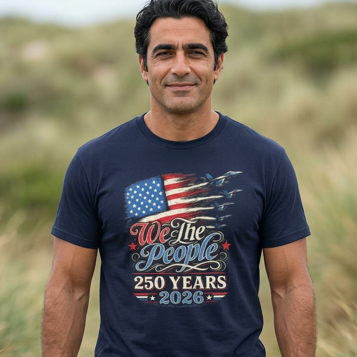 We The People 250 Years Comfortable Cotton T-Shirt