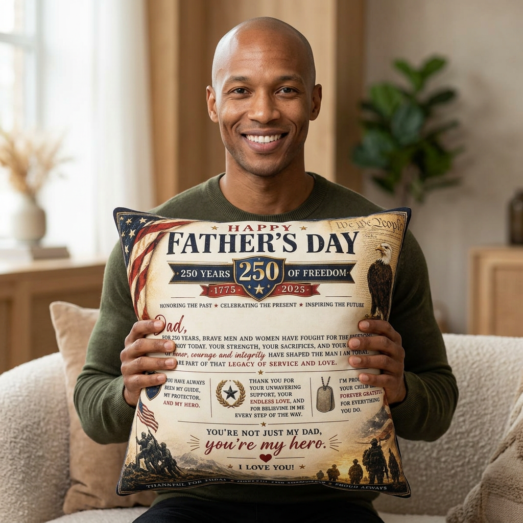 Blessings In Life With Son Scenic Timeless Father’s Day Pillow