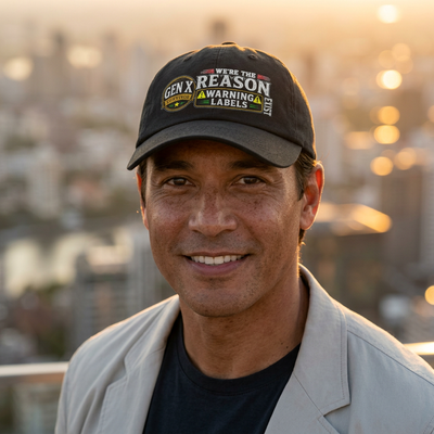 Gen X Survivor: We're The Reason Warning Labels Exist Vintage Cap