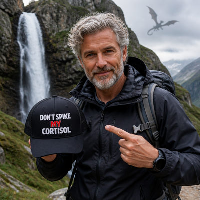 Adjustable "Don’t Spike My Cortisol" Snapback Pre-curved Cap