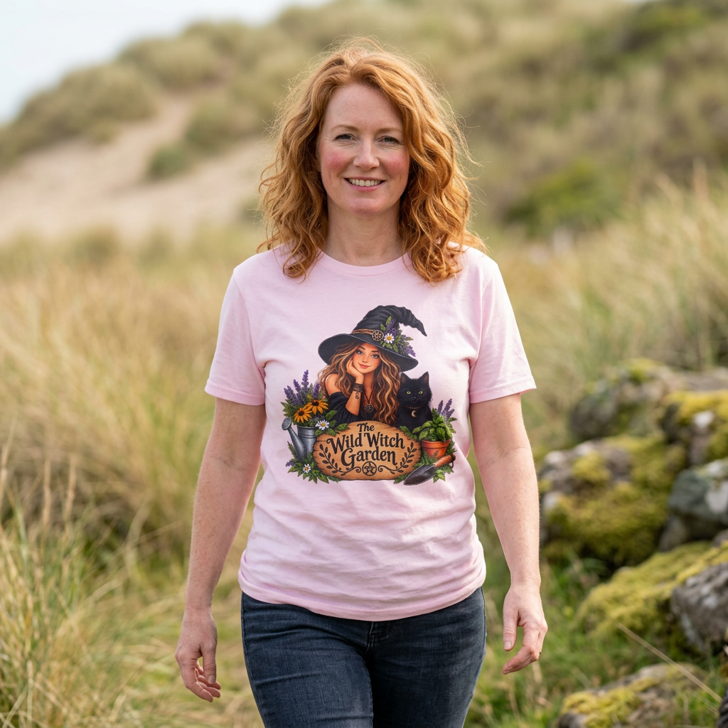 The Wild Witch Garden Halloween Cotton T-Shirt
