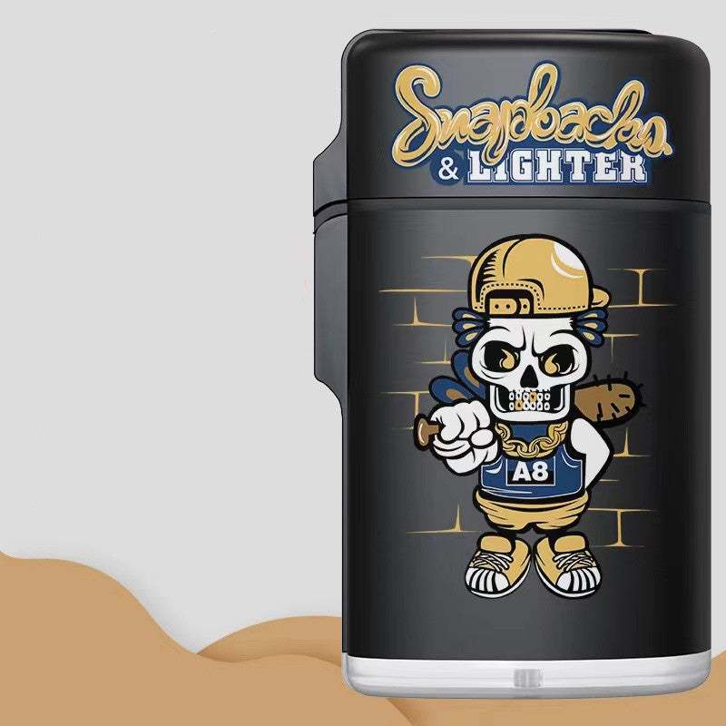 This Flip Cap Blue Flame Cute Cartoon Lighter is the perfect accessory for any occasion. Featuring a flip cap and a blue flame, this lighter ensures a clean and precise light every time. With a stylish cartoon design, this lighter can bring a touch of personality to every occasion.