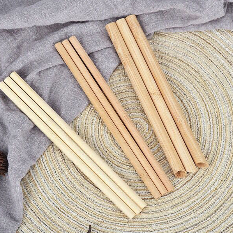 Switch to an eco-friendly option with our Biodegradable Natural Bamboo Straws. Made from sustainably-sourced bamboo, these straws are a great alternative to plastic. Say goodbye to single-use plastics and hello to a more environmentally-friendly choice. Help protect our planet, one sip at a time!