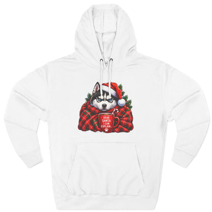 Santa I Can Explain Christmas Dog Thick Pullover Hoodie
