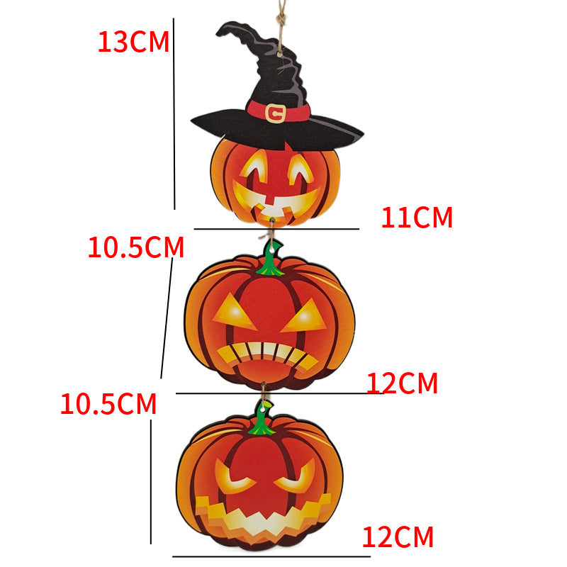 Hanging Halloween Wooden Sign Decorations