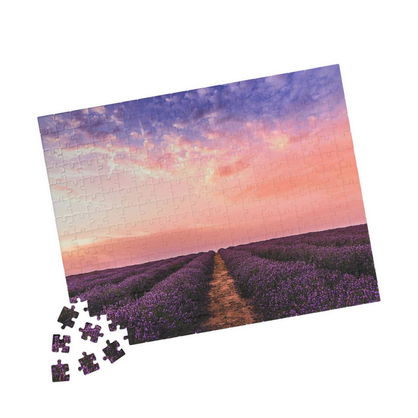 Lavender Garden Sunset Puzzle - 110 to 1014 Pieces