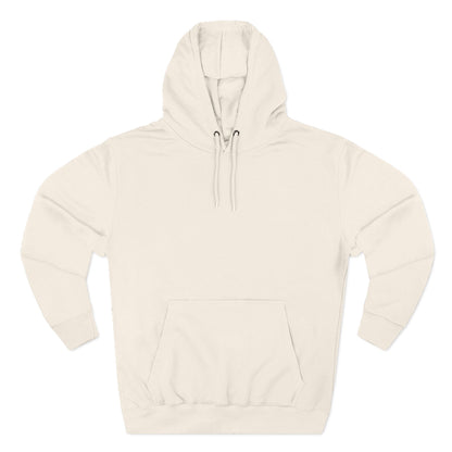 Beige hoodie with 'UNISEX' text on a white background