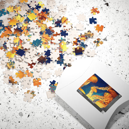 Indulge in the essence of the ocean with our Orange Jellyfish Puzzle. Crafted with 110 to 1014 pieces, this puzzle captures the striking hues and intricate details of a jellyfish. Dive into a world of relaxation and challenge your mind simultaneously.