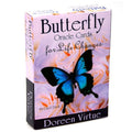 Box of Butterfly Oracle Cards for Life Changes by Doreen Virtue on a white background