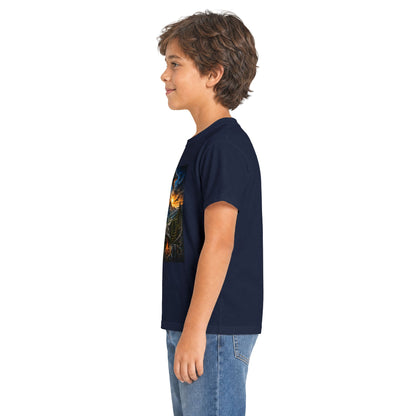 Kids Dragon Gargoyle Tee — "Dragoyle" Fantasy Graphic Shirt