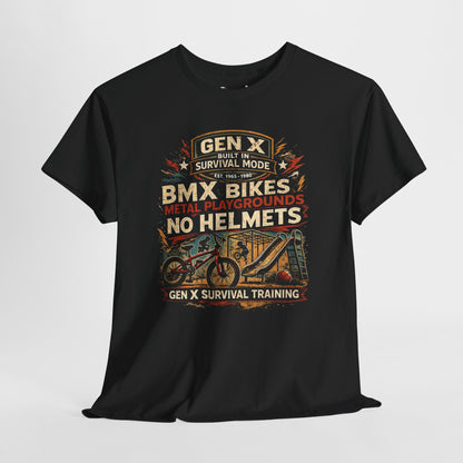 Gen X Survivor No Helmets Comfortable Cotton T-Shirt