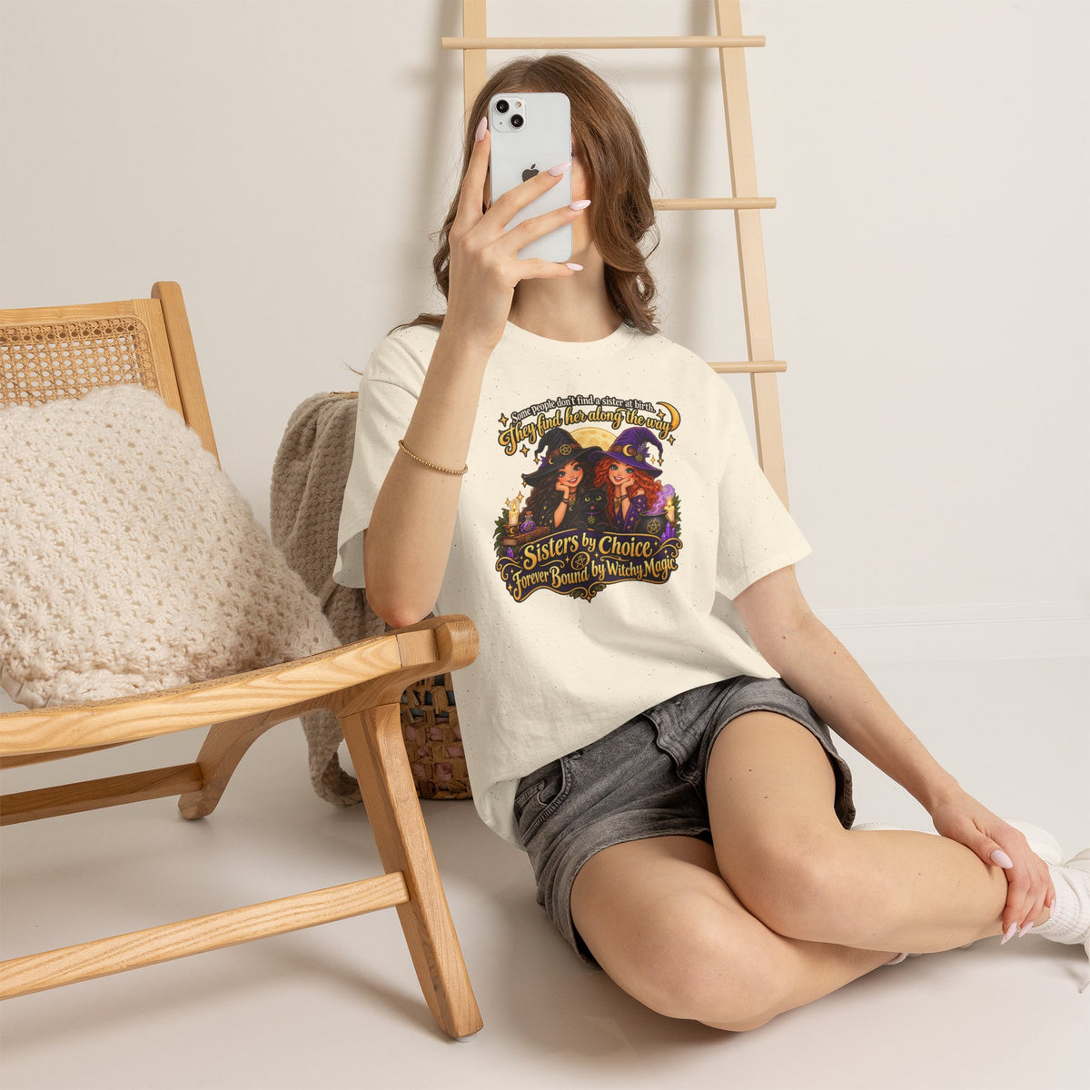 Forever Bound by Witchy Magic Halloween Cotton T-Shirt