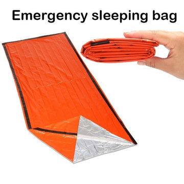 Keep yourself safe and dry in any situation with this emergency reusable waterproof sleeping bag! No matter the weather, you can trust that this bag will provide you with the protection you need, giving you peace of mind. A must-have for any outdoor adventure!