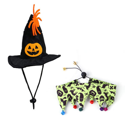 Step into the spooky scene with this Halloween Cat Hat &amp; Scarf Costume. Featuring sleek, pointed cat ears and a matching scarf, it adds a fierce touch to your festive outfit. Perfect for turning heads at any party or haunting, this set combines comfort with bold style to unleash your inner night prowler.
