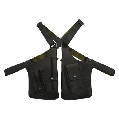 Double Strap Anti-Theft PU Leather Chest Bag