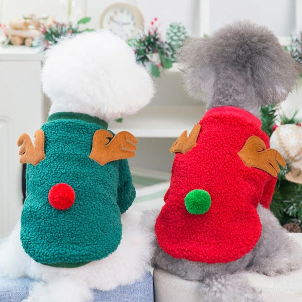 Christmas dog outlet sweaters