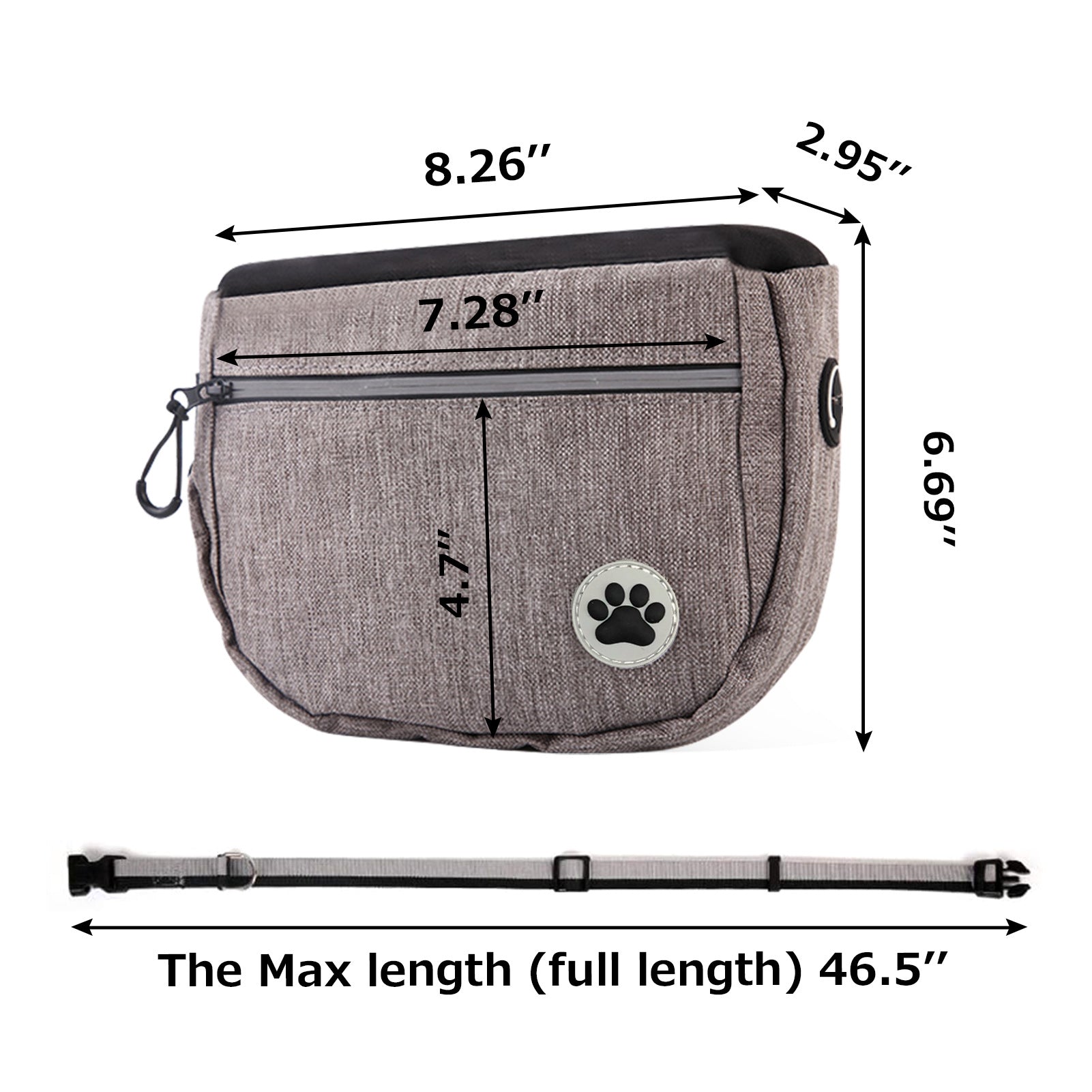 Keep your pet training sessions organized and efficient with this Pet Training Snack Bag With Pockets. Designed for easy access, it features multiple pockets to hold treats, toys, and essentials securely.