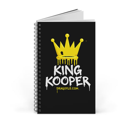 King Kooper Spiral Notebook — Dripping Crown Graphic Journal