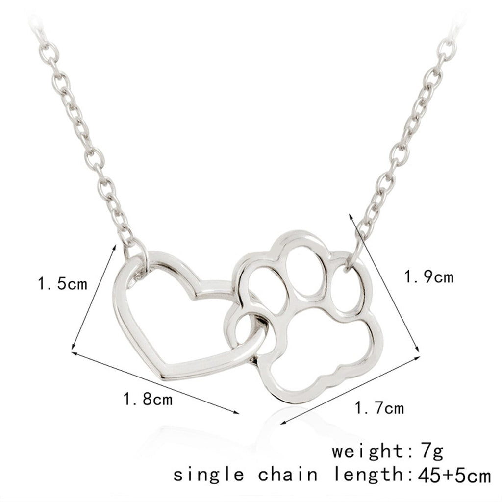 Capture the love and loyalty of your furry friend with our Heart Cat or Dog Footprint Necklace. This beautiful necklace features a heart pendant with a delicate paw print design, reminding you of the unconditional love and companionship of your pet. Show off your love with this unique accessory!